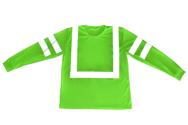 Playera Fluorescente Manga Larga